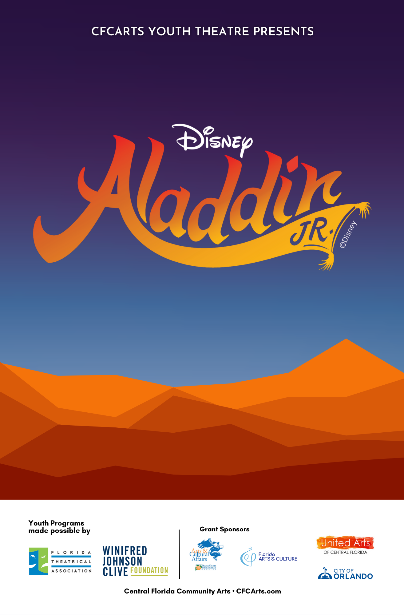 Disney's Aladdin Jr. - CFCArts